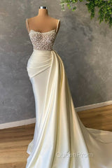 Ivory Evening Prom Dresses With Pearl Evening Prom Dresses Formal Evening Dresses
