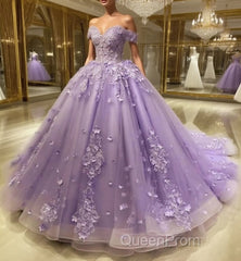 Lace Sky Blue Off the Shoulder Ball Gown Quinceanera Dresses