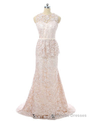 Light Champagne Mermaid Lace Mother Of The Bride Dresses