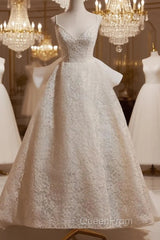 Light Champagne V-Neck Lace Long Evening Prom Dresses Weeding Dresses