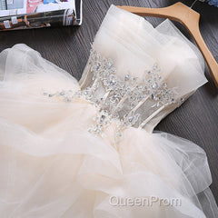 Lovely Tulle Short Party Dresses, Cute Teen Junior Evening Prom Dresses