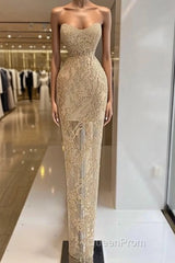 Mermaid Evening Prom Dresses With Appliques