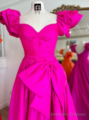 Off the Shoulder Long Prom Dress with Bow