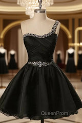 Organza Homecoming Dresses,One-Shoulder Graduation Dresses