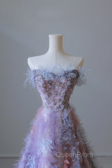 Pretty A Line Sweetheart Tulle Long Evening Prom Dresses Evening Gowns