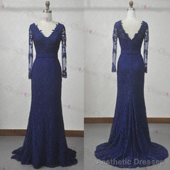 Lace Prom Dress, Long Sleeve Prom Dress, V Neck Prom Dress, Sexy Prom Dresses, Prom Dresses, 2025 Cheap Prom Dresses, Long Prom Dress, Dress For Prom