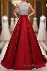 High Low Beaded Red Beautiful Simple Cheap Modest Evening Prom Dresses