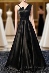 Stylish Satin Long Evening Prom Gown Formal Dresses