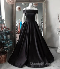 Simple Off The Shoulder Long Ball Gowns Evening Prom Dresses