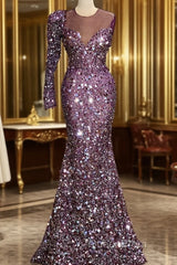 Real Evening Prom Dresses, Sexy Evening Prom Dresses, Purple Evening Prom Dresses, Bling Bling Evening Dresses, Cheap Party Dresses