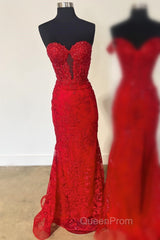 Sweetheart Periwinkle Keyhole Mermaid Evening Prom Dresses with Appliques