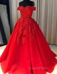 Off Shoulder Lace A Line Long Custom Evening Evening Prom Dresses