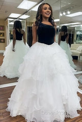 Ruffle One Shoulder Royal Blue Velvet Top Long Formal Dresses