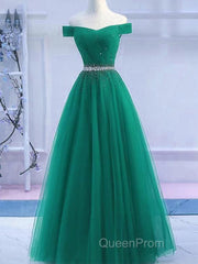 Sequins Burgundy Long Off The Shoulder Evening Prom Dresses