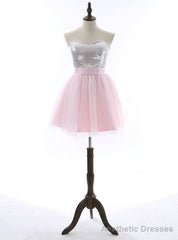 Sequins Mini Dresses for Graduation Cheap Homecoming Dresses