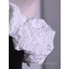 Sexy A Line Off The Shoulder Long Black Sequin Evening Prom Dresses