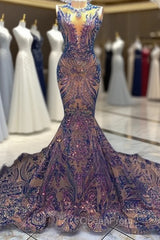 Sexy Mermaid Style Sequin African Women Black Girls Gala Celebrity Evening Prom Party Night Gowns