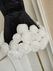 Sexy Sheath Strapless Velvet Black Holiday Dresses Travel Vacation Dresses Short Birthday Dresses