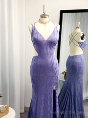 Sheath V-neck Ruffles Sweep Train Dress