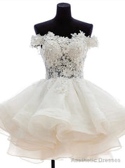 Sheer Beaded Grade Graduation White Short Homecoming Dress