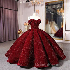 Shiny Off The Shoulder Burgundy Purple Long Evening Prom Dresses, Wine Red Purple Formal Evening Dresses