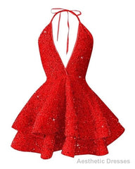 Short Homecoming Dress Sparkly Glitter Sequins A Line Mini Homecoming Dresses