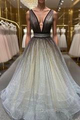 Simple Coffee tulle sequin long Evening Prom Dresses coffee evening Dresses