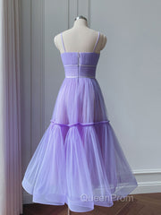 Simple purple short Evening Prom Dresses, purple homecoming Dresses