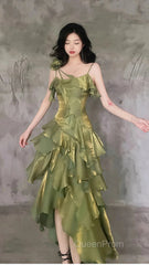 Sparkle Ruffle Evening Prom Dresses Causal Birthday Dresses Dance Party Dresses