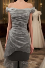 Sparkle Sequin Bling Bling Off The Shoulder Wedding Dresses