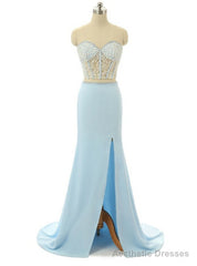 Sweetheart Neck Long Chiffon Prom Dresses Lace Women Dresses