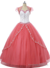Sweetheart Open Back Crystal Beading Applique Sequins Ball Gown Quinceanera Dresses
