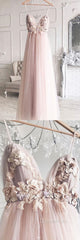 Sweetheart tulle lace long Evening Prom Dresses, tulle lace evening Dresses