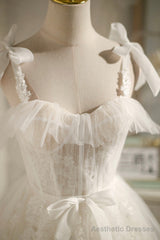 Tulle Lace Knee Length Prom Dress,Cute A-Line Short Cocktail Dresses