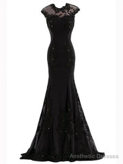 Unique Appliques Beading Trumpet/Mermaid Mother of the Bride Dress