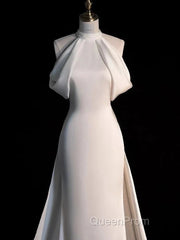 Weitese Dresses Evening Prom Dresses Stores Gorgeous Halter Mermaid Long Evening Prom Dresses Light Wedding Dresses With Train Party Dresses Formal WomenS Dresses