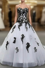 Weitese Formal WomenS Dresses Strapless Beautiful White And Black Long Evening Prom Dresses Ball Gown Wedding Dresses Evening Prom Clothing