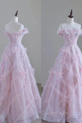 Women High Feeling Pink Fairy Evening Prom Dresses Long Party Dresses