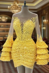 Yellow Homecoming Dresses , Vintage Party Dresses